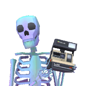 7 scheletro polaroid